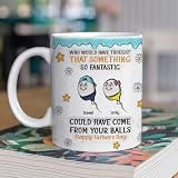 Joycye Fathersday Gift For Dad, We Used To Live In Your Balls, Funny Sperm 3D Effect Printed For Father Daddy, Who Would Have Thought That Something So Fantastic Could Have Come From Yours Balls
