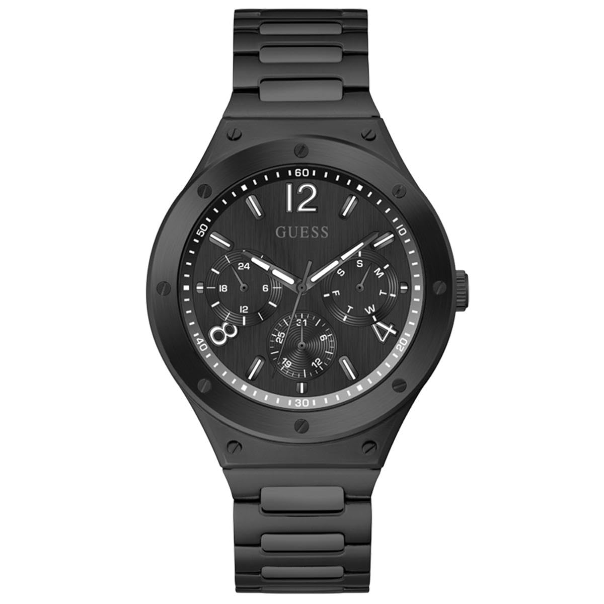 GUESS Stainless Steel Scope Collection Analog Black Dial Men Watch-Gw0454G3, Black Band (B09TRF8Y42) Amazon Price History, Amazon Price Tracker