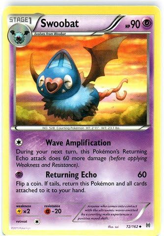 Pokemon - Swoobat (72/162) - XY Breakthrough
