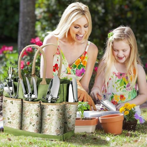 Kit De Herramientas De Jardinería para Mujeres - Herramientas Pequeñas para Plantar - Accesorios para Plantar Podar Y, Desbrozador Manual Y Extracción para Césped Y Huerto - imagen 2