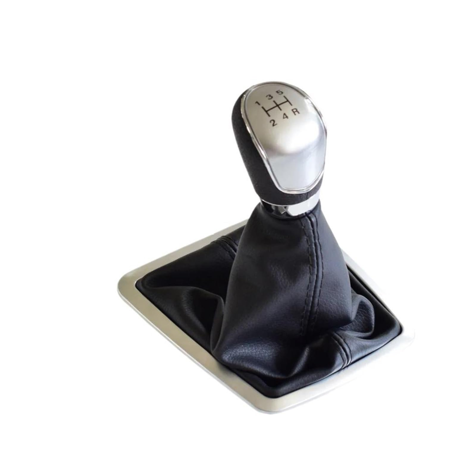 Lozopmtmld Silver-5Speed-Big Gear Shift Knob For Focus 2 Mk2 Fl C-Max 2006-2011 Mk3 Mk4 Mk7 Galaxy