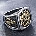 Mens Womens Masonic Ring 32 Degree Scottish Rite Master Freemason Titanium Steel Signet Band Size 7-14