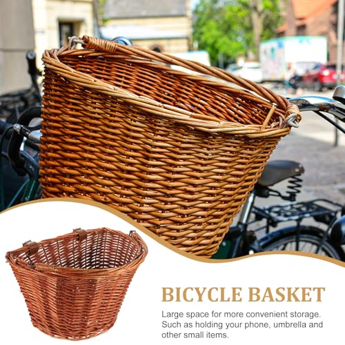 Panier de vélo osier solide pour transporter vos affaires sans risques - 7