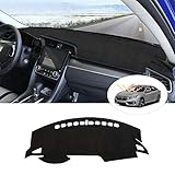 Autorder Dashboard Cover Mat for 2016-2021 Honda Civic Coupe Sedan/Hatchback Accessories Dash Cover Suede Dash Mat Sunshade Glare UV Rays Protector (Not Fit 2022 Civic)