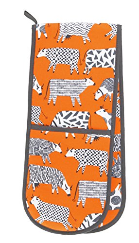 Ulster Weavers Curious Cows Double Glove, Orange
