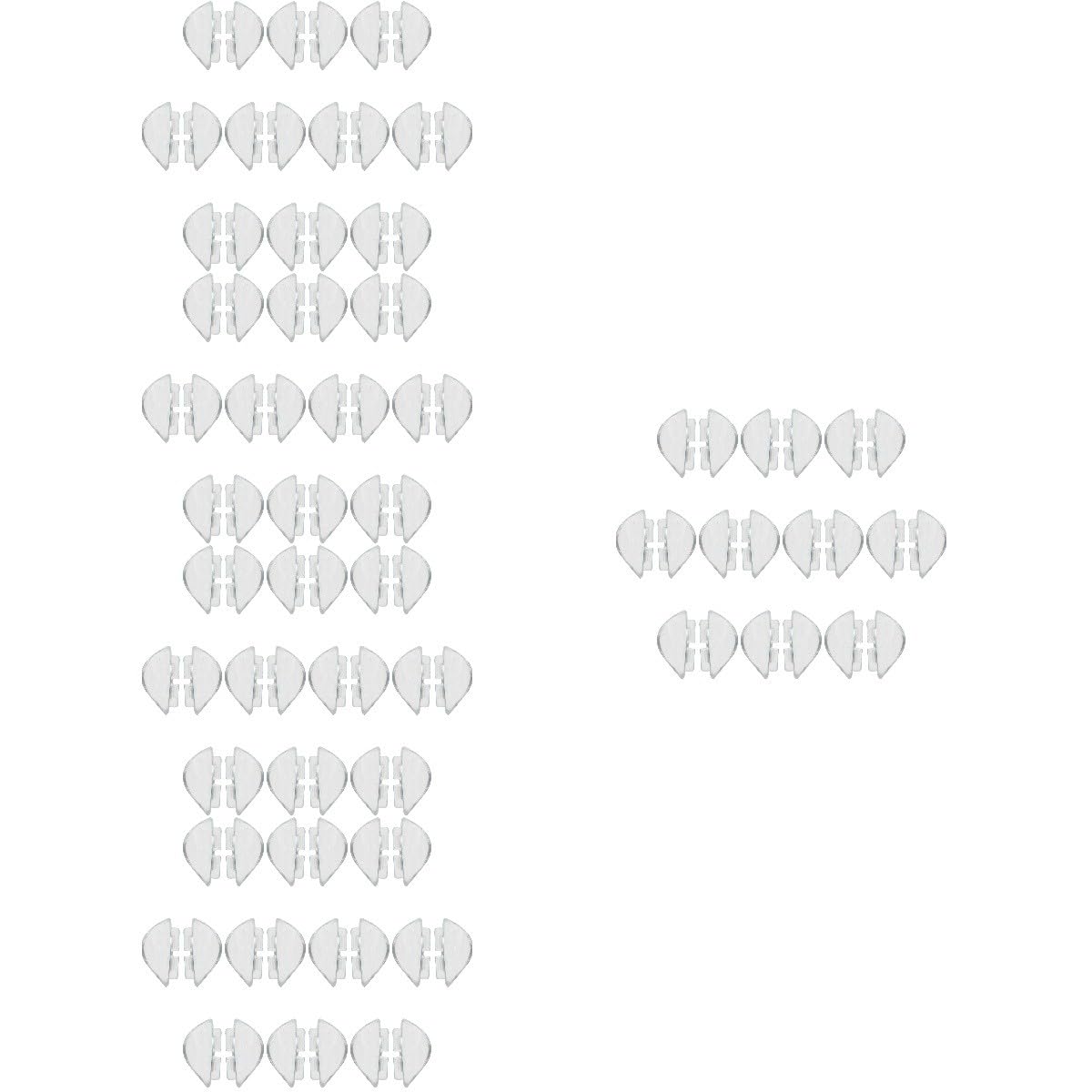 Beavorty 5 Set Naselli Per Occhiali Viti Per Occhiali Protezioni Per Il Naso Naselli Sostituibili Ventosa Da Tavola Naselli in Silicone Per Occhiali Naselli Plug-in Gel Di Silice 10 Paia*5