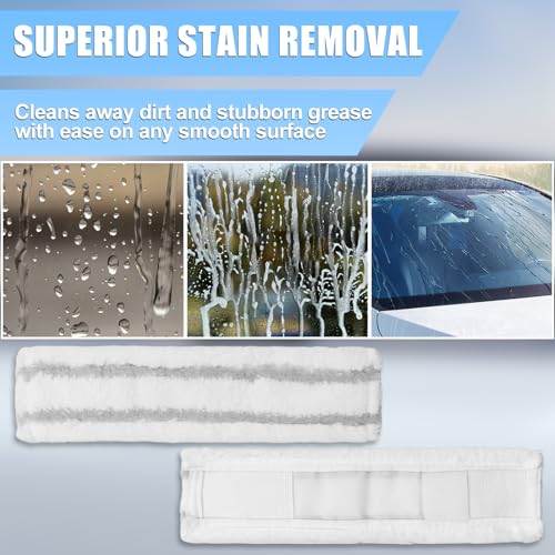 SENLINLIN 6 Stück Ersatzpads für Kärcher Fensterreiniger, für Kärcher Sprühflasche Ersatzteile, Mikrofaser Kompatibel mit Karcher WV1 WV 50 WV75 Fenstersauger Zubehör - ohne Sprühflasche