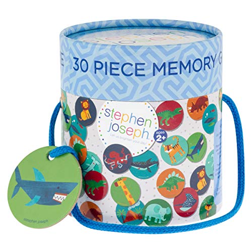 Image of Stephen Joseph, Memory Game Set, Matching Memory Game for Kids - 30pc Memory Game Set, Matching Games for Children Preschool Toddler, Memory Games for Kids, Boy