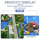 IKOPFLN 5 Blatt AbyssalOzean Wassereffekt Wellenförmiger Bach Modell Miniatur See Fluss Bach Diorama Landschaft Landschaft DIY（B）