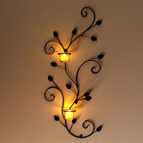 アイアン壁飾り 壁掛け 燭台 ビンテージ アイアン壁飾り 壁掛け 燭台 ビンテージ