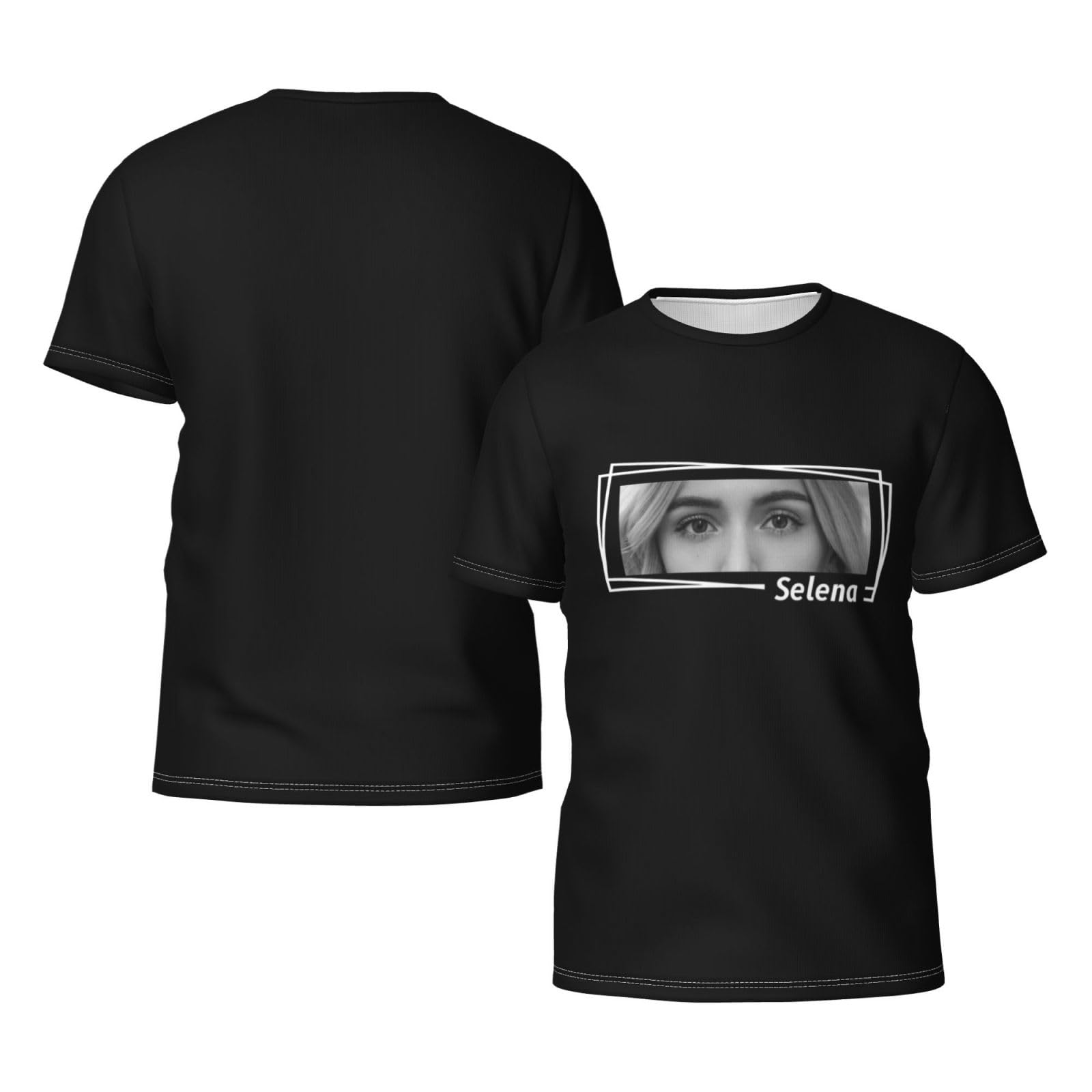 Noonative Men's Style 1 Personalized Eyes Photo T-Shirt,Custom Girlfriend Face Shirt Tee For Boyfriend,Birthday For Boyfriend