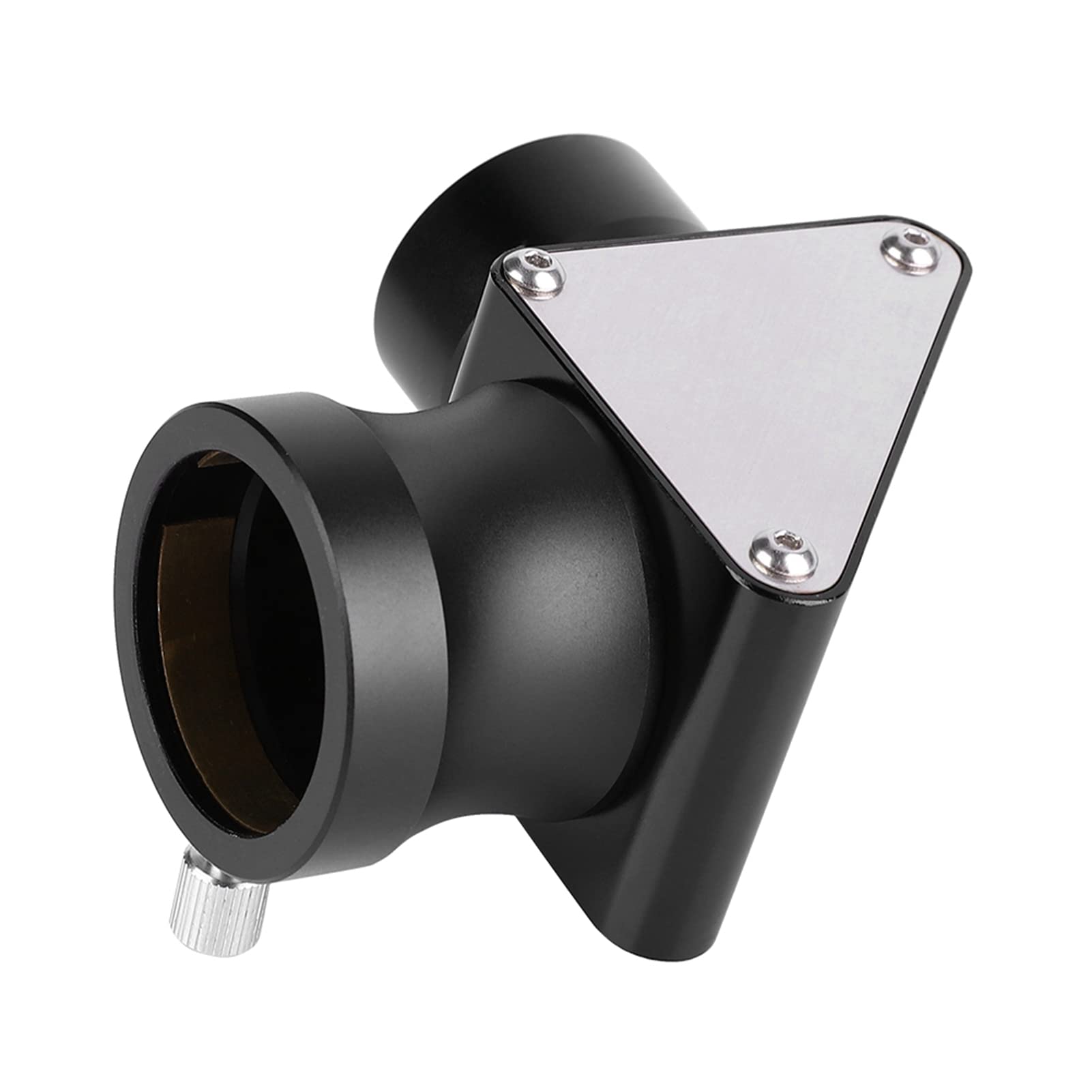 Pongnas Espejo Dieléctrico Diagonal de 0,25 Pulgadas y 90 Grados para Telescopio – Aleación de Aluminio y Acero Inoxidable