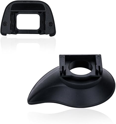 Miniatura 2 de JJC Visor ocular de 2 tipos para Nikon D780 D750 D610 D3500 D3400 D3300 D5600 D5500 D7500 D7200, diseño ovalado giratorio de 360 + sombra de ojos