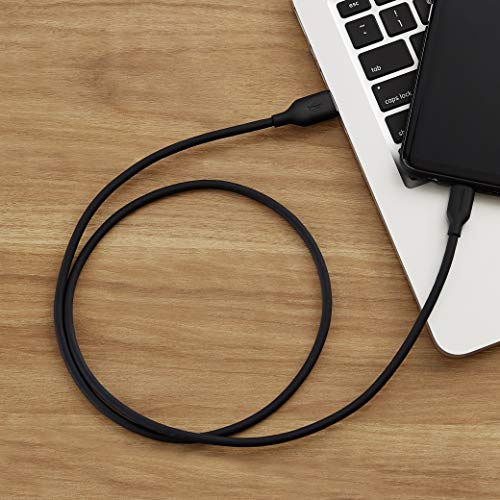 Image of AmazonBasics USB3.1 C Male to A Male cable, Gen1, 3FT, PVC, 1 Pack, Black