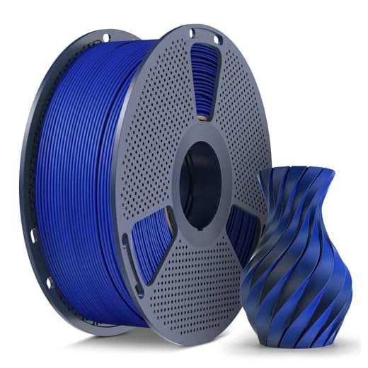 Matte PLA Filament 1.75mm, 1kg(2.2lbs) 3D Printer Filament, Smooth Matte Finish, Less Brittle, Dual Color Appearance from Different Angles, BlackBlue