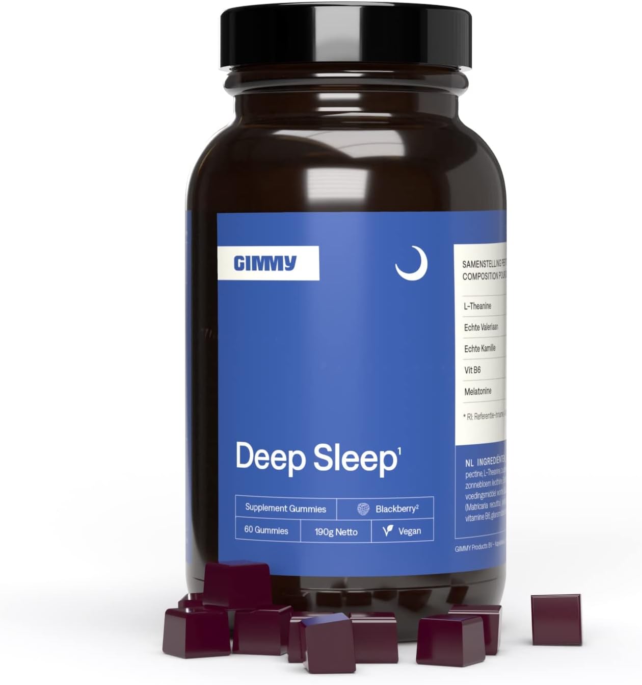GIMMY Deep Sleep Vitamin Gummis - Nahrungsergänzung mit Melatonin, L ... GIMMY Deep Sleep Vitamin Gummis - Nahrungsergänzung mit Melatonin, L ...