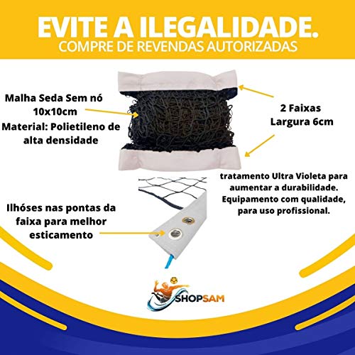 Rede Para Futevôlei Profissional Competição Branco