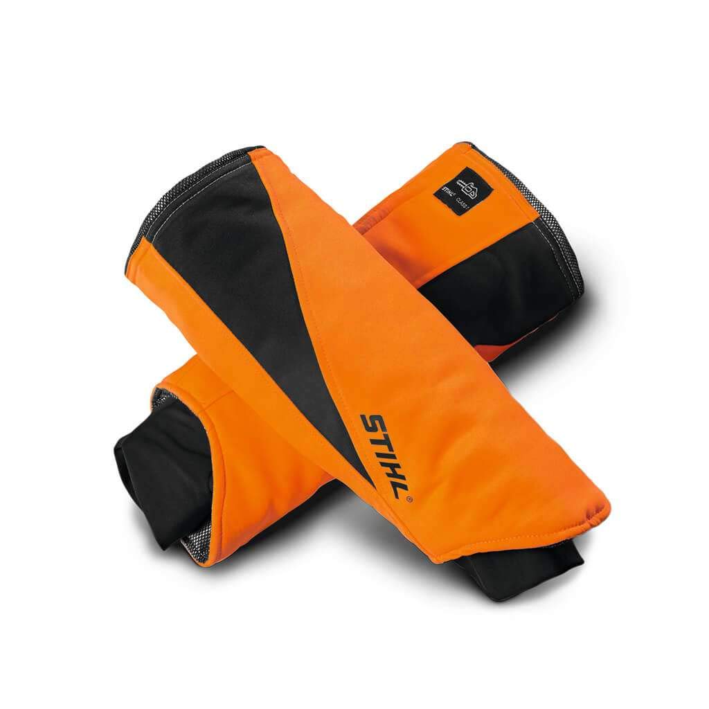 Stihl Protezione Braccio Protect MS (per OPERAZIONI con LA Motosega, 100% Poliestere, Massimo Confort E Arancione SEGNALETICO).