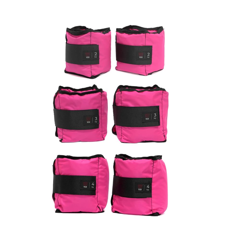 Kit Caneleiras de Peso Básicas 2kg + 3kg + 4kg Rosa