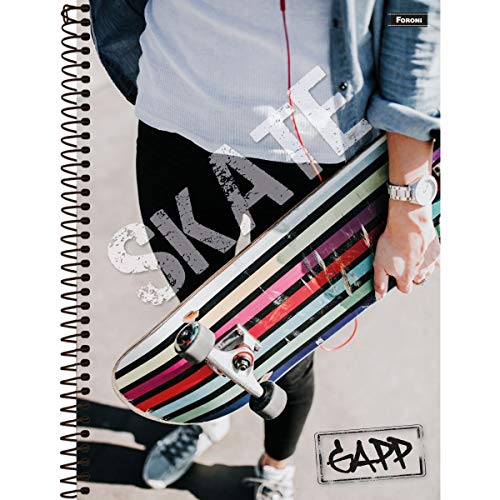 Caderno de 10 Matérias, Gapp, Foroni, 200 Folhas, Capa Dura, Universitário, 200x275mm, Pacote com 4