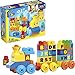 Mega Bloks Tren musical ABC, juguete de construcción para bebé + 1 año (Mattel FWK22)