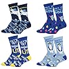 Menswomensfunnoveltyholidaychristmashanukkahcrewsocks4packsonesizefitsmost  Urban Country Home Decor Mens womens fun novelty holiday christmas hanukkah crew socks 4 packs one size fits most  urban country home decor