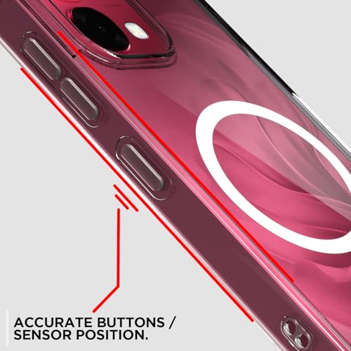 Image of Amazon Basics Back Cover for Oppo F31 5G / Oppo F33 5G Mag-Safe Shockproof PC + TPU Protective Case Magnetic Support Bumper Case (Transparent Mag-Safe)
