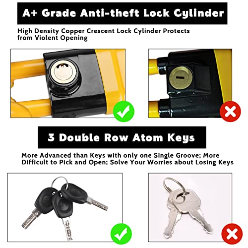 image for Turnart Steering Wheel Lock Anti-Theft Device Wheel Lock Retractable C