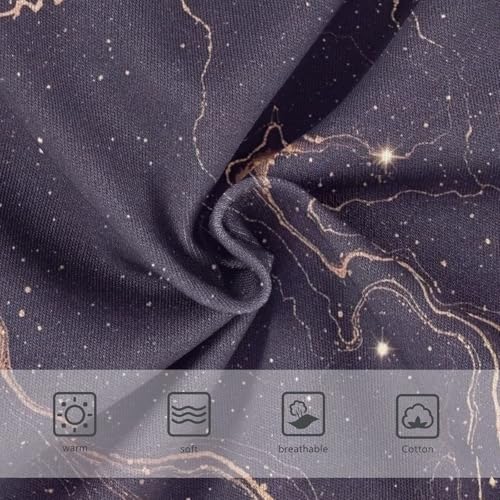 Toddler Girl Briefs, Galaxy Star Purple Marbe Cotton Underwear Girls, 2T–8 Years3