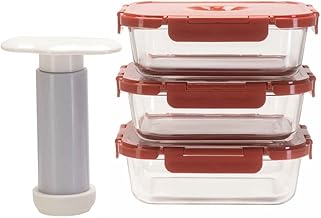 Sponsored You’re seeing this ad based on the product’s relevance to your search query.Learn more about this advertisement Lacers Set of 7 White Storage Jars with Vacuum Pump 3 x 1050ml