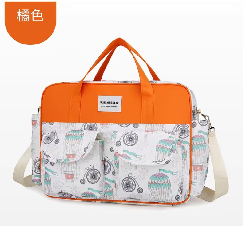 New large-capacity diaper pad and bottle messenger bag, multi-functional one-shoulder messenger bag for mothers2