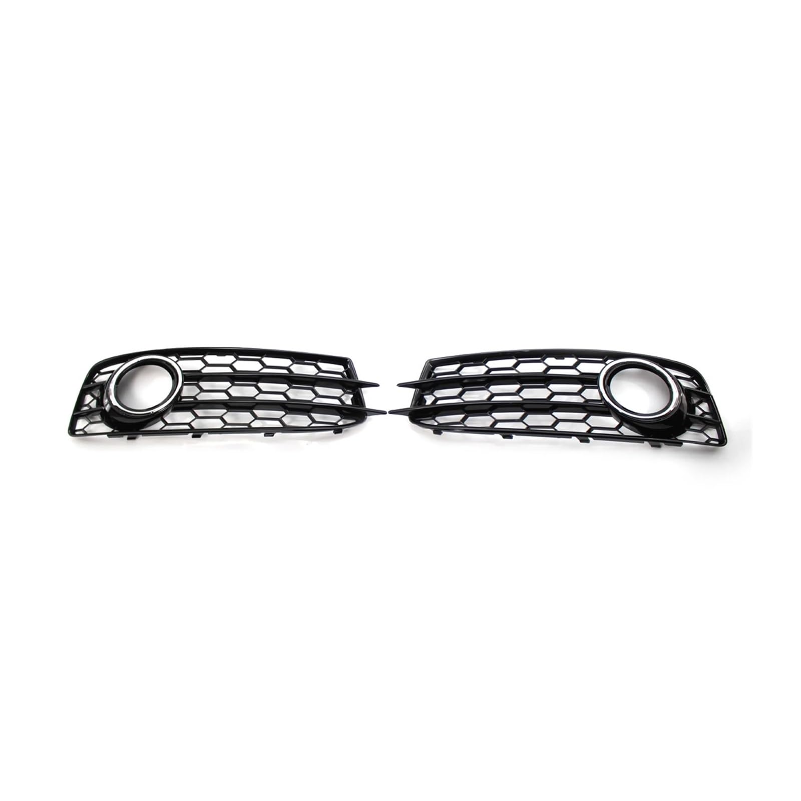 1 coppia cromata nera copertura for fendinebbia anteriore for auto a nido d'ape stile fendinebbia griglia compatibile for Audi A3 8P S-Line 2009 2010 2011 2012
