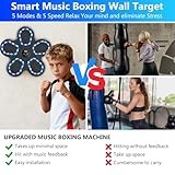Music Boxing Machine, Smart Bluetooth Boxing Training Target with LED Light, 10 Modes & 9 Speeds, Digital Display, Electronic Wall Mounted Workout Punching Pad Game for Adults Kids - Image 6