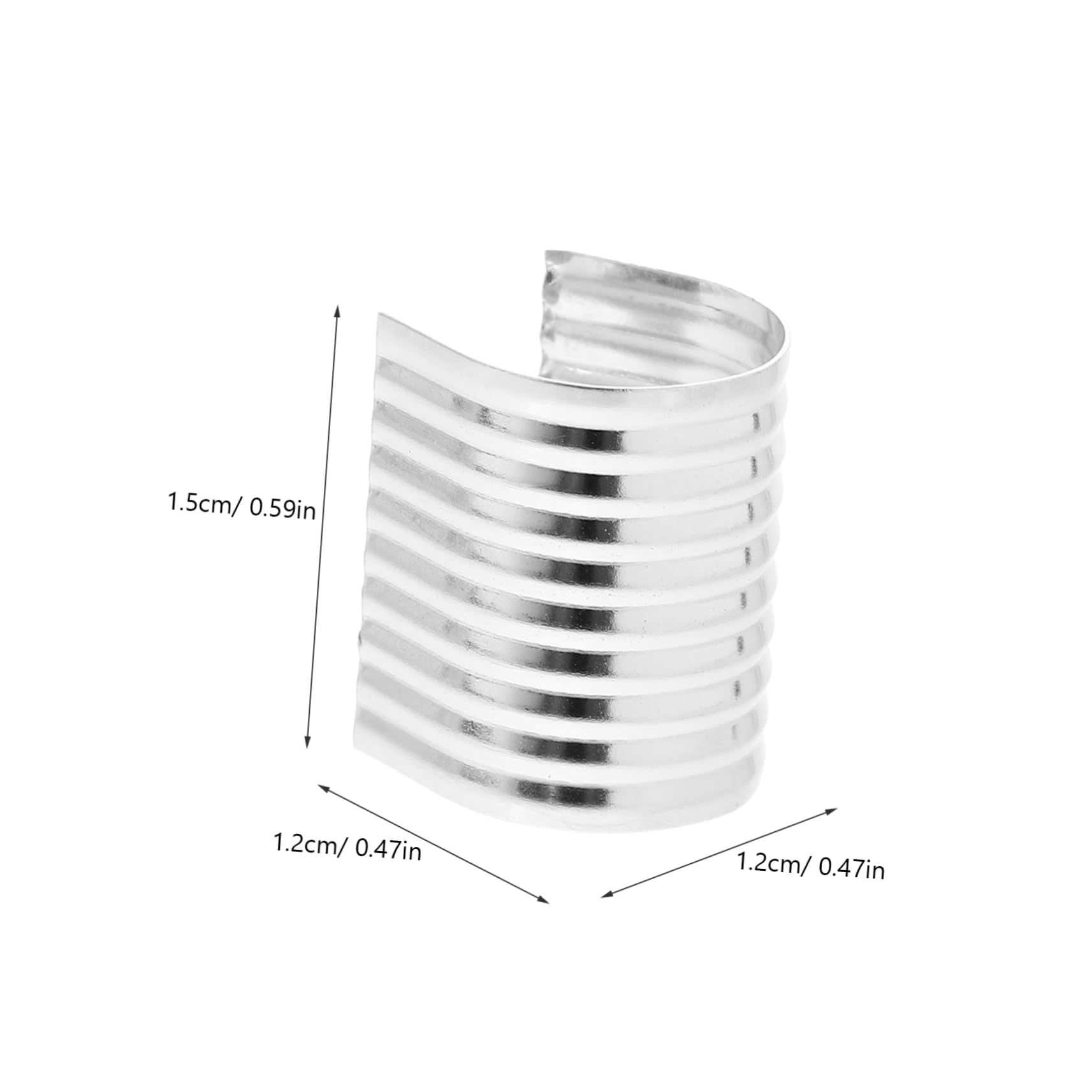 Gogogmee 100pcs Tassel Tail Clip for Jewelry Making Leather Rope Fasteners DIY Necklace Jewelry Accessory