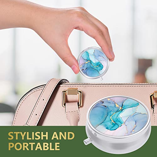 Image of Pill Box, Small Pill Case for Purse & Pocket, Travel Medicine Organizer