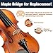 Mendini by Cecilio 15-Inch Solid Wood Violin Set for Beginners - Hand Carved Acoustic Viola Kit - Fiddle Set with Hard Case, Bow, Rosin, Bridge and Extra Strings (Satin Antique)