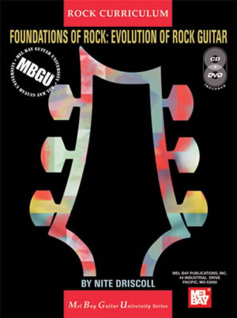 Foundations Of Rock: Evolution Of Rock Guitar Nite Driscoll Book, CD and DVD Gui