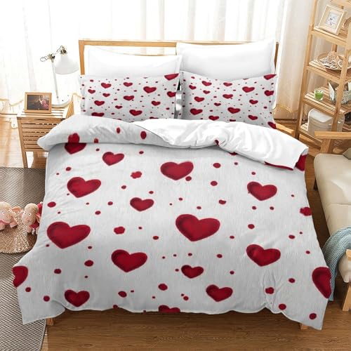 Housse de couette licorne d'hiver 260x220 parure lit microf