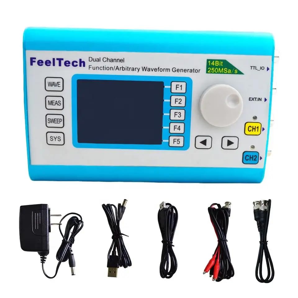 FeelTech FY6300 Signal Generator with included accessories