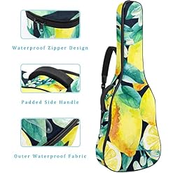 Pretty Étui de protection rembourré pour guitare acoustique et classique Noir, Multicolore 07, 42.9×16.9×4.7 in… - Les Beatles, Paul McCartney, John Lennon, RIngo Starr, George Harrison Pretty Étui de protection rembourré pour guitare acoustique et classique Noir, Multicolore 07, 42.9x16.9x4.7 in… – Image 4