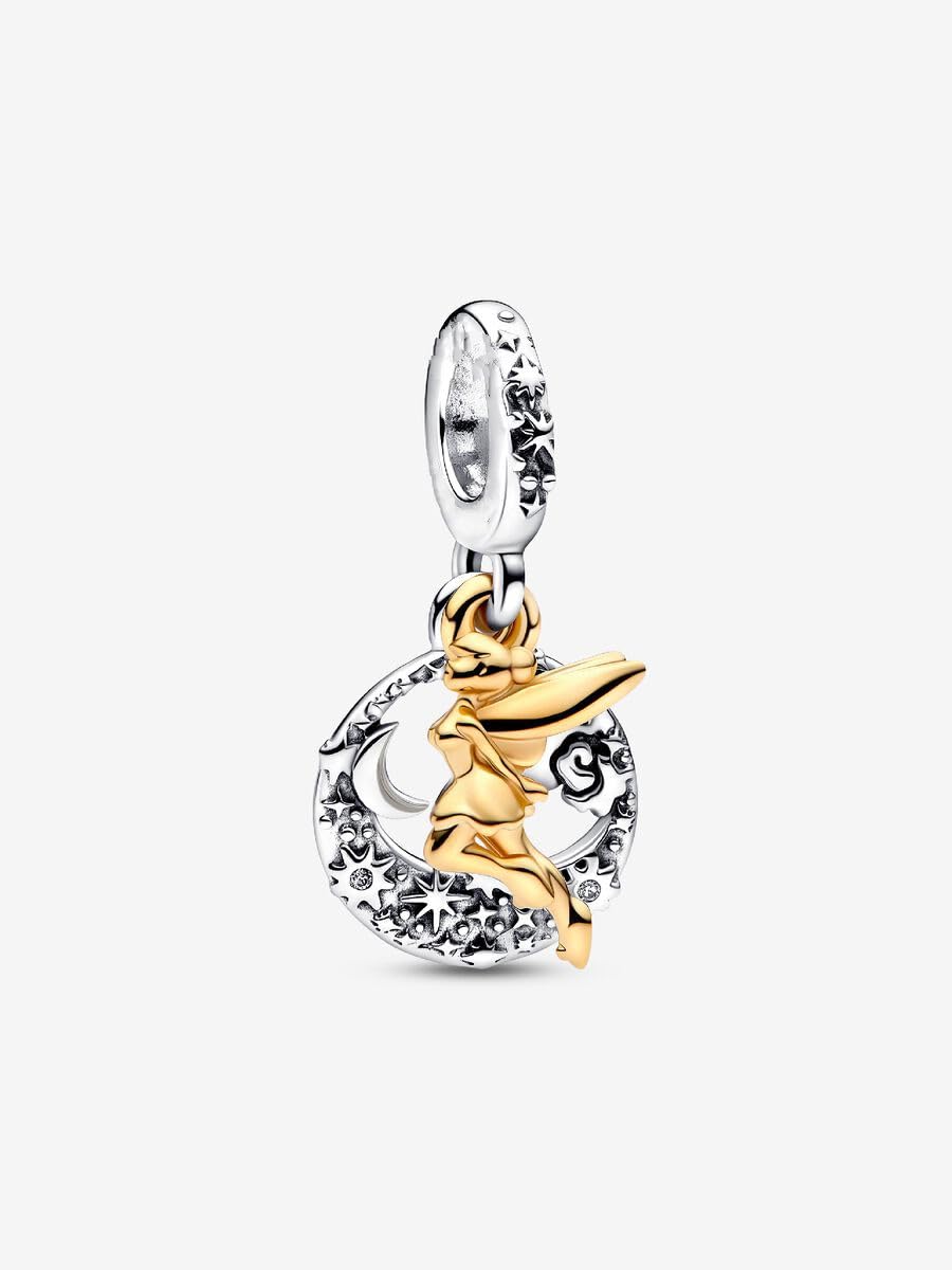 Generico FairyHause Figure en argent sterling 925 Charm Bracelet Charm Cadeau Spécial Fête DIY Maman Mode Femme Princesse Chaud Été Populaire Bracelet Trilly Peter Pan Rêves Or
