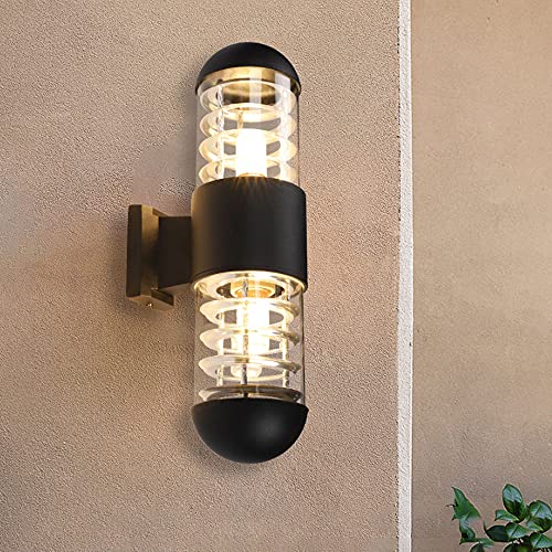 Applique murale extérieure LED étanche haut bas pour façade maison - 2