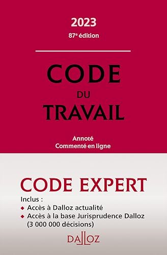 Code Dalloz expert travail 2023 87ed