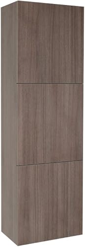 Fresca Armario lateral de baño con 3 grandes áreas de almacenamiento, roble gris disponible en Yaxa Peru
