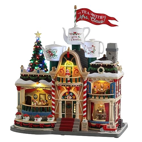 Lemax 35018-Uk Santa'S Wonderland Sights & Sounds: Tea With Mrs. Claus, Multicolore