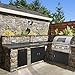 BBQ Outdoor Kitchen Doors Inch Double BBQ Access Door,Rust-Proof Access Door for Outdoor Kitchen, BBQ Island,Grilling Station (31