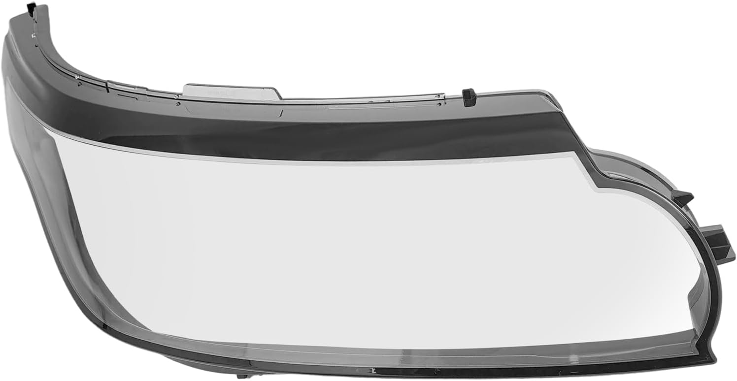 Right Passenger Side Headlight Lens Cover Fit for 2014-2017 Land Rover Range Rover Sport - Durable PC Material, Direct Fit Replacement, Clear/Black, Easy Installation