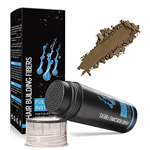 Hair Building Fibers, Professional Quality Fibre Hair Powder Spray Hair Fibres Light Brown Hair Loss Concealer for Men and Women for Bald Spots & Thinning Hair (Light Brown) option