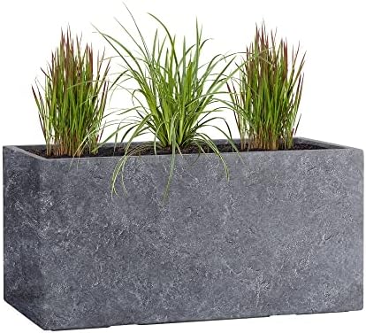 Pflanzwerk Fioriera Cubo Lava Grigio 23x23x23 Cm | Vaso In Lana Di Vetro Resistente Al Gelo E UV Per Esterno