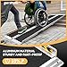 gardhom Wheelchair Ramp 10 Feet, Anti-Slip Aluminum Folding Handicap Ramp Wheelchair Ramps for Home Steps Entrance Threshold Doorways Stairs Curbs Scooter